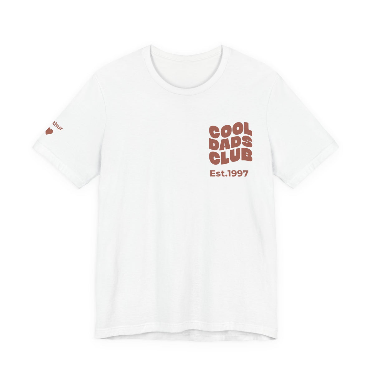 T-Shirt Cool Dads club and names on sleeve