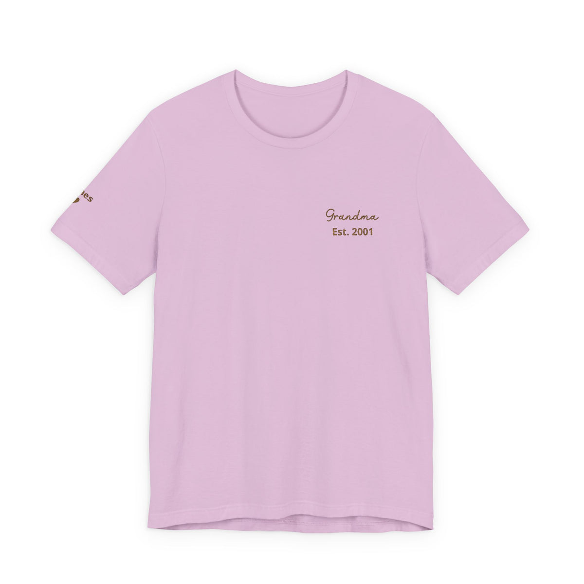 Personalized Grandma Since T-Shirt Embroidered with Names