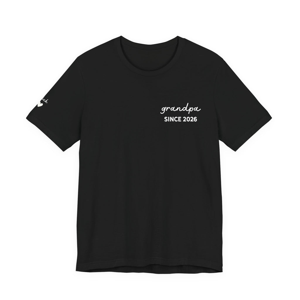 Personalized Grandpa Since T-Shirt Printed with Names