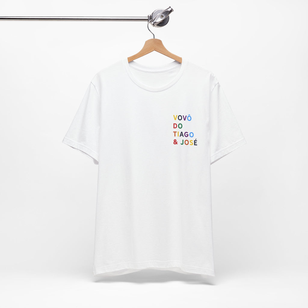 Camiseta Vovô de Nome Multicolorido