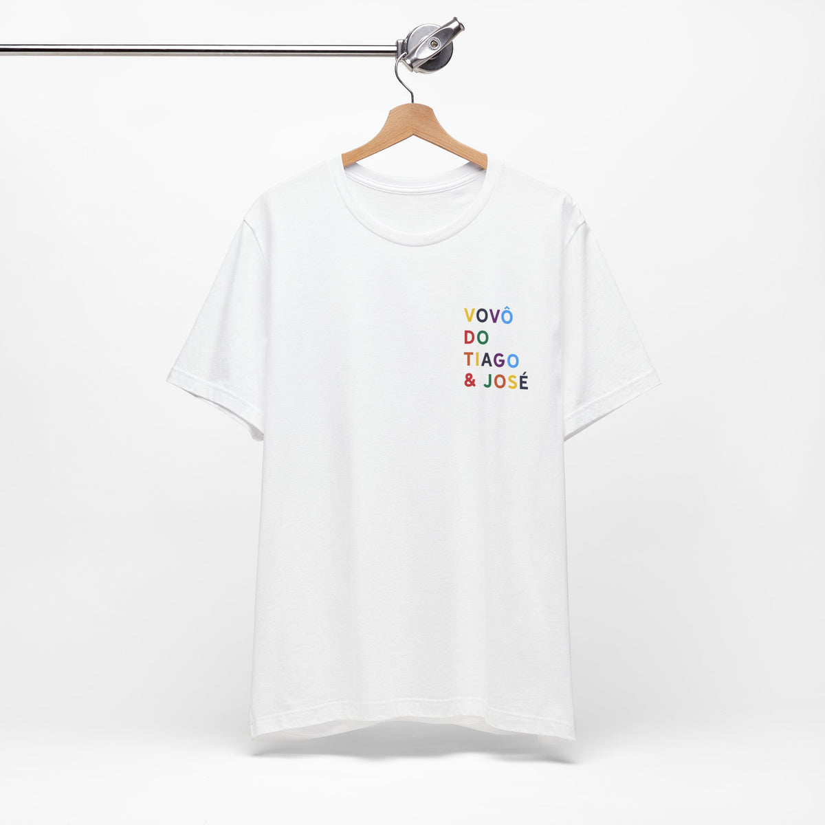 Camiseta Vovô de Nome Multicolorido