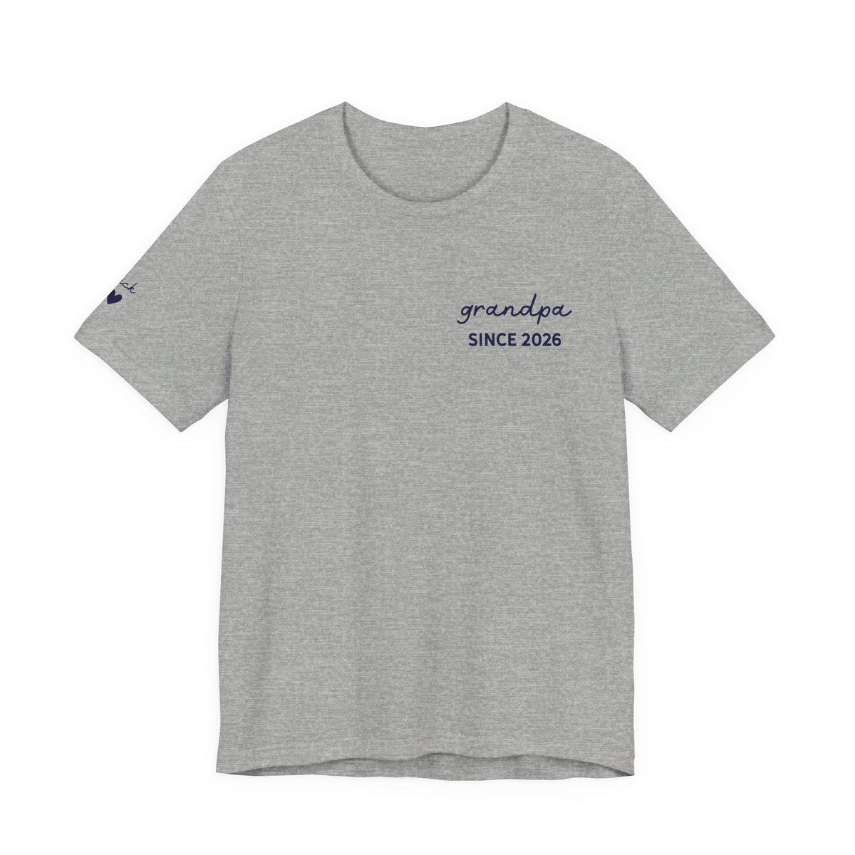 Personalized Grandpa Since T-Shirt Printed with Names