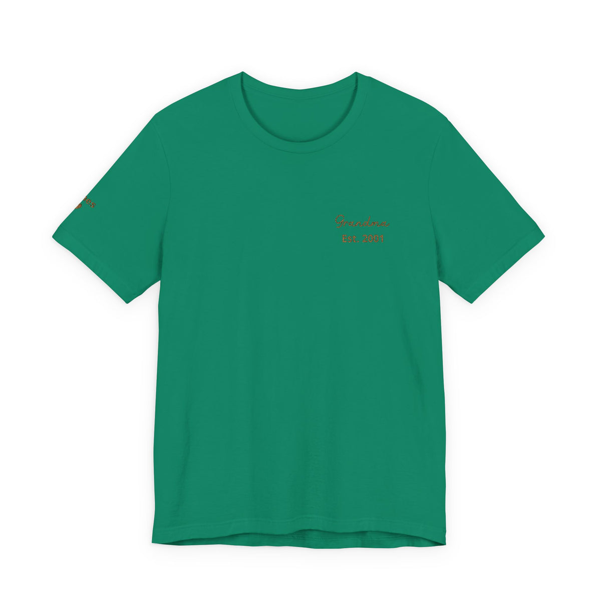 Personalized Grandma Since T-Shirt Embroidered with Names