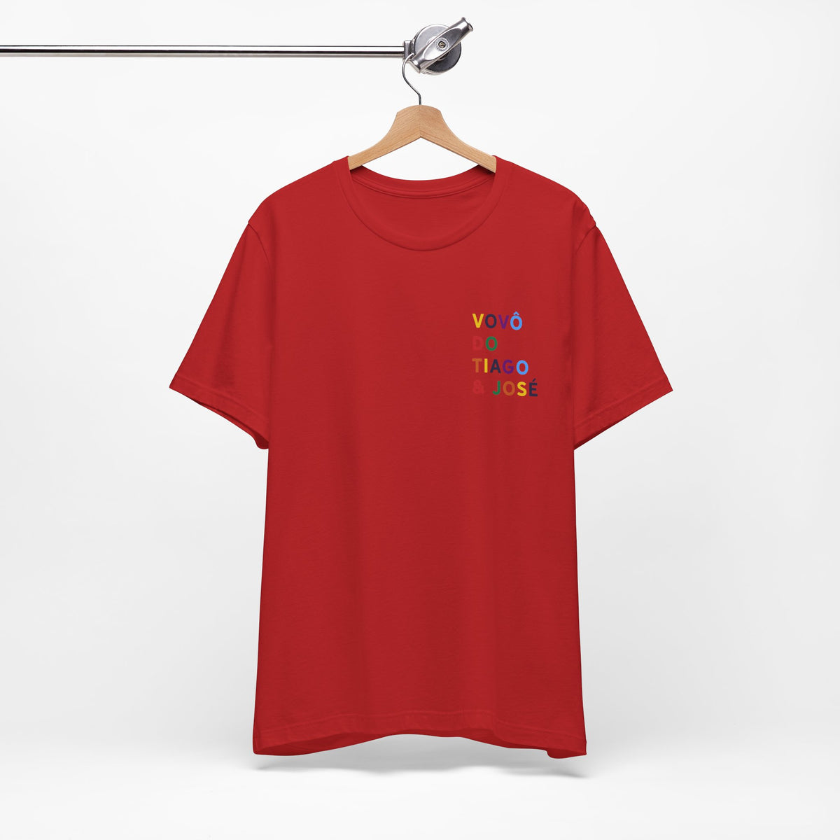 Camiseta Vovô de Nome Multicolorido