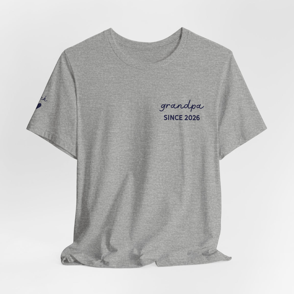 Personalized Grandpa Since T-Shirt Printed with Names