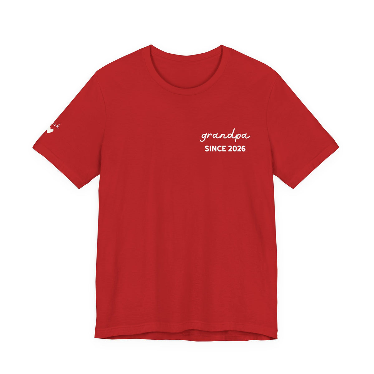 Personalized Grandpa Since T-Shirt Printed with Names
