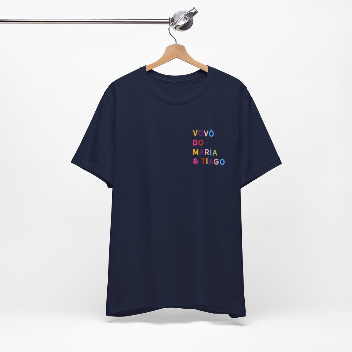 Camiseta Vovó de Nome Multicolorido