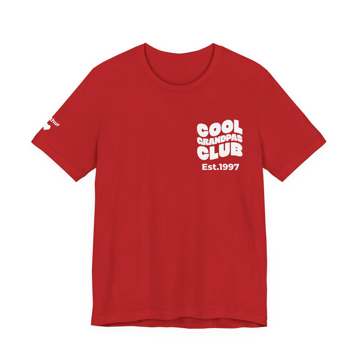 T-Shirt Cool Grandpas Club & Sleeve Names