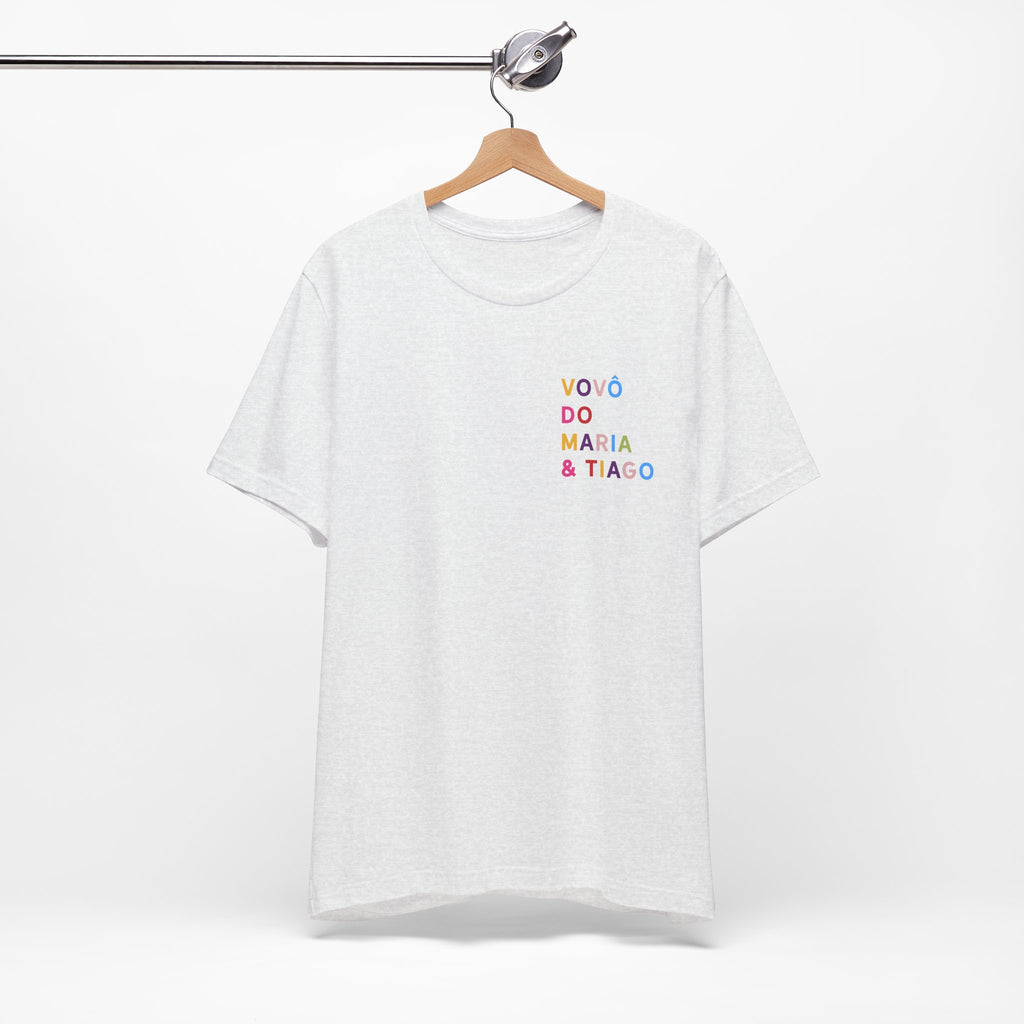 Camiseta Vovó de Nome Multicolorido