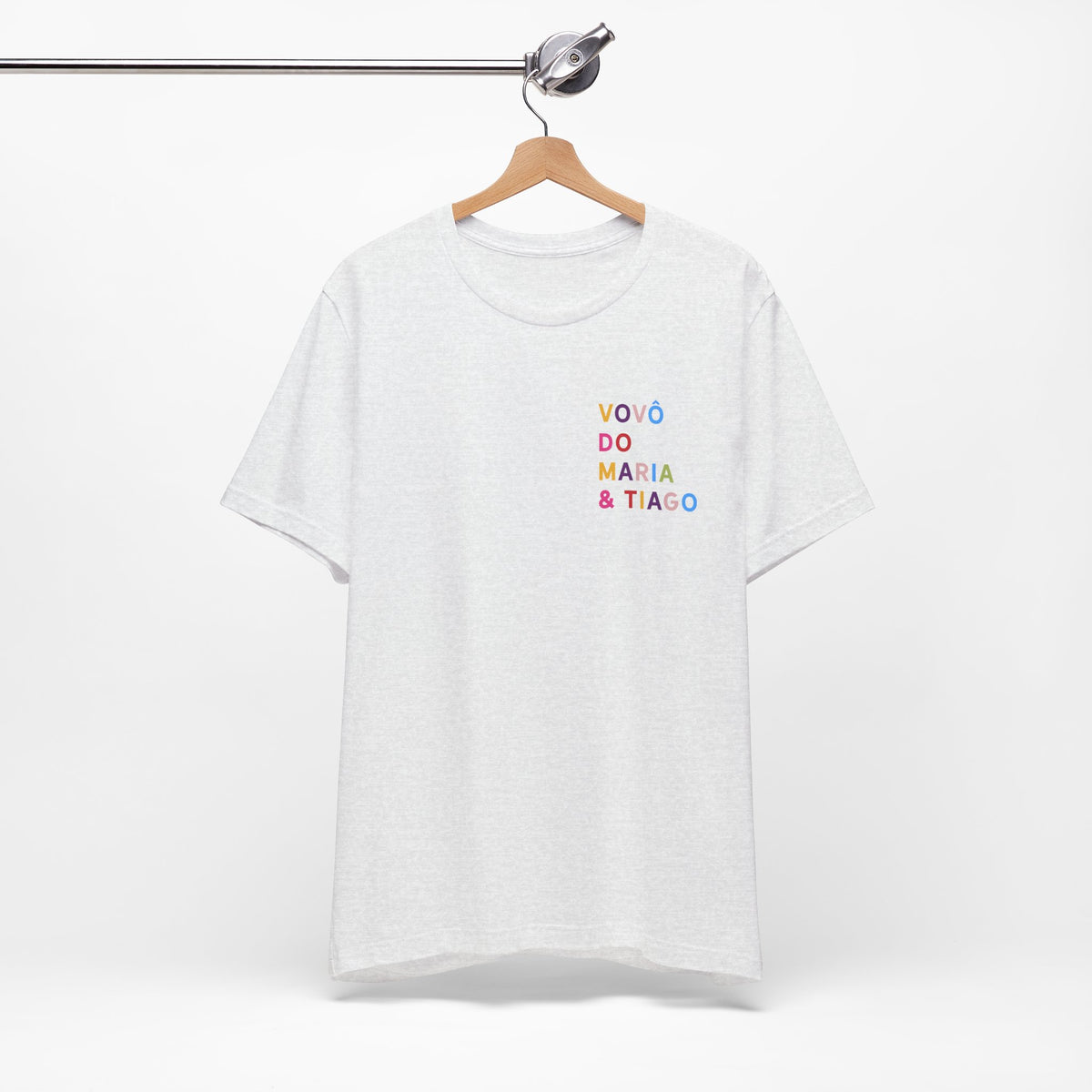 Camiseta Vovó de Nome Multicolorido